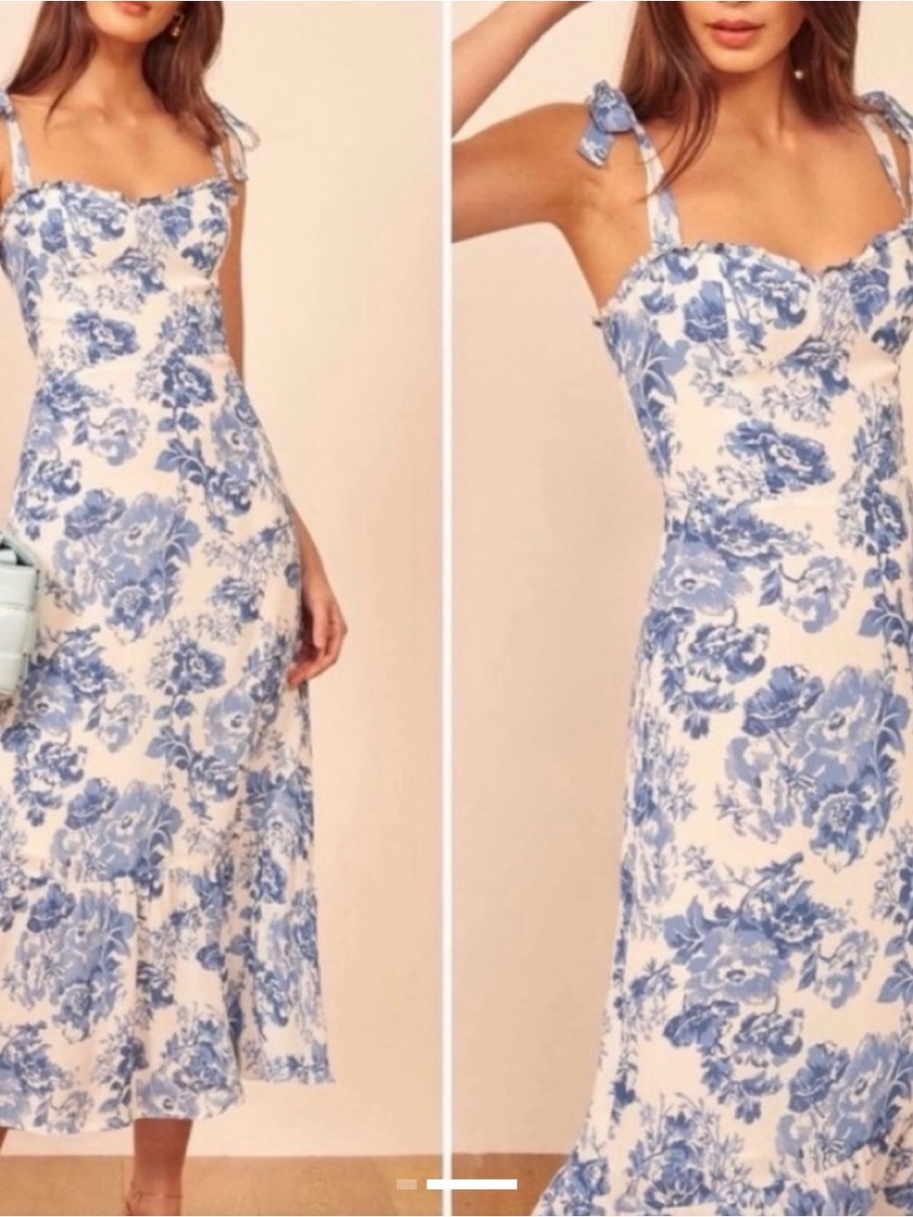 REFORMATION Twilight Floral-Print Midi Dress 4 - Picture 12 of 12